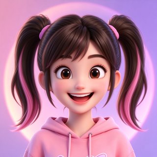 元气少女 AI 人设头像