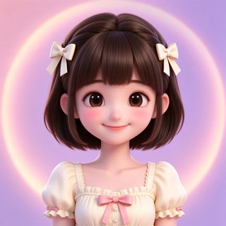 邻家甜妹 AI 人设头像